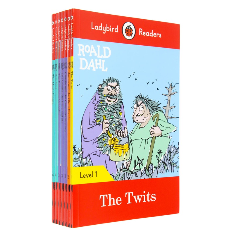 Ladybird Readers Roald Dahl Series 7-Book Set (Level 1-4) |Fun & Educational Children’s Books |Classic Stories for Early Readers, Learning & Adventure