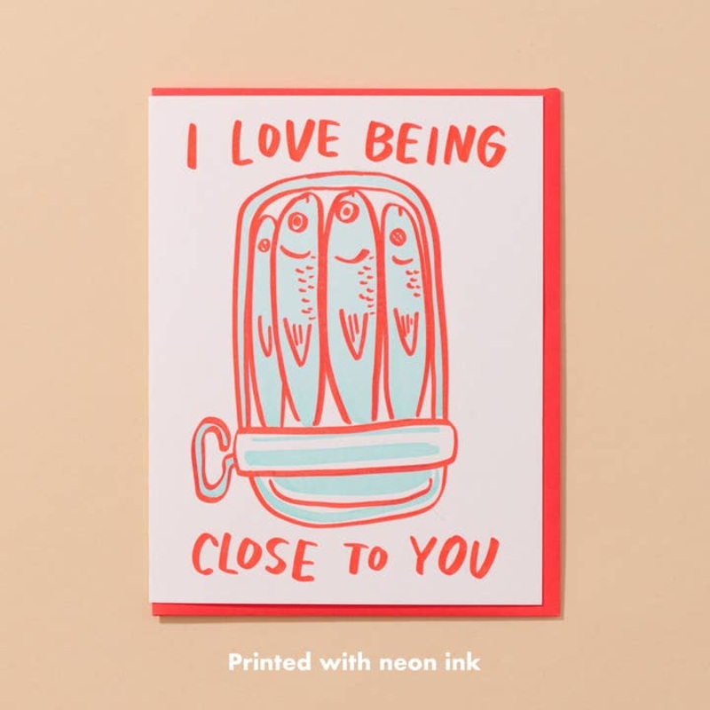 Sardine Love Letterpress Card – Foodie Grocery