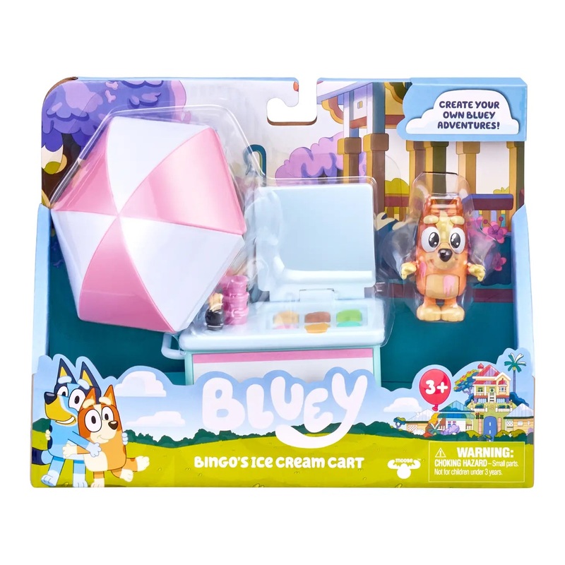 Bluey Ice Cream Cart Playset