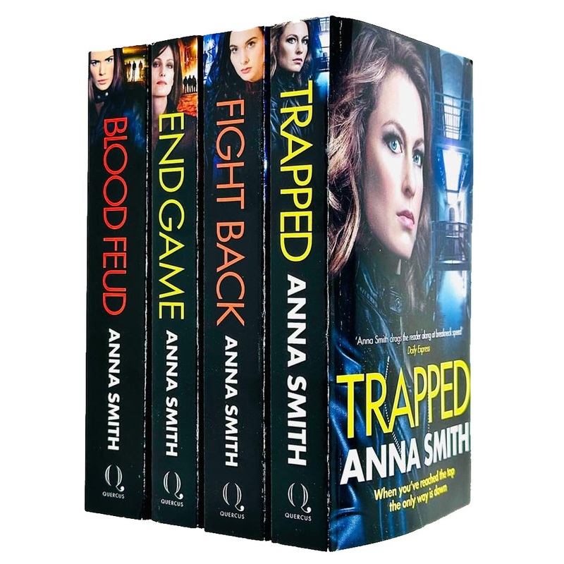 Kerry Casey Series Collection 1-4 Books Set By Anna Smith (Trapped, Fight Back, End Game, Blood Feud)