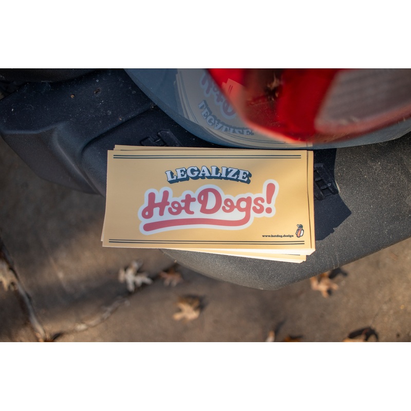 Legalize Hot Dogs Bumper Sticker