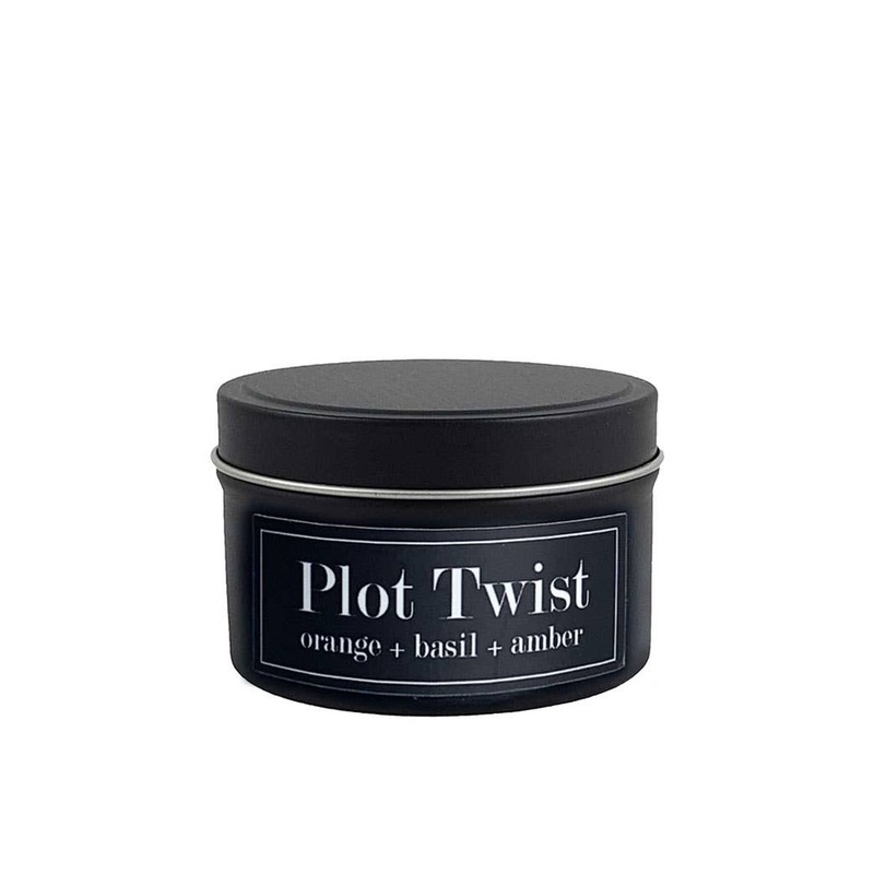 Fly Paper Products – Plot Twist Orange + Basil 4oz Soy Candle