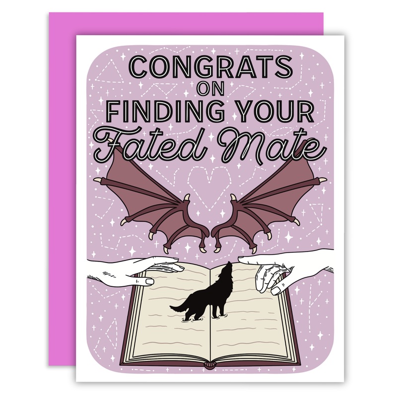 Greeting Card – Congrats On Finding Your Fated Mate Bookish