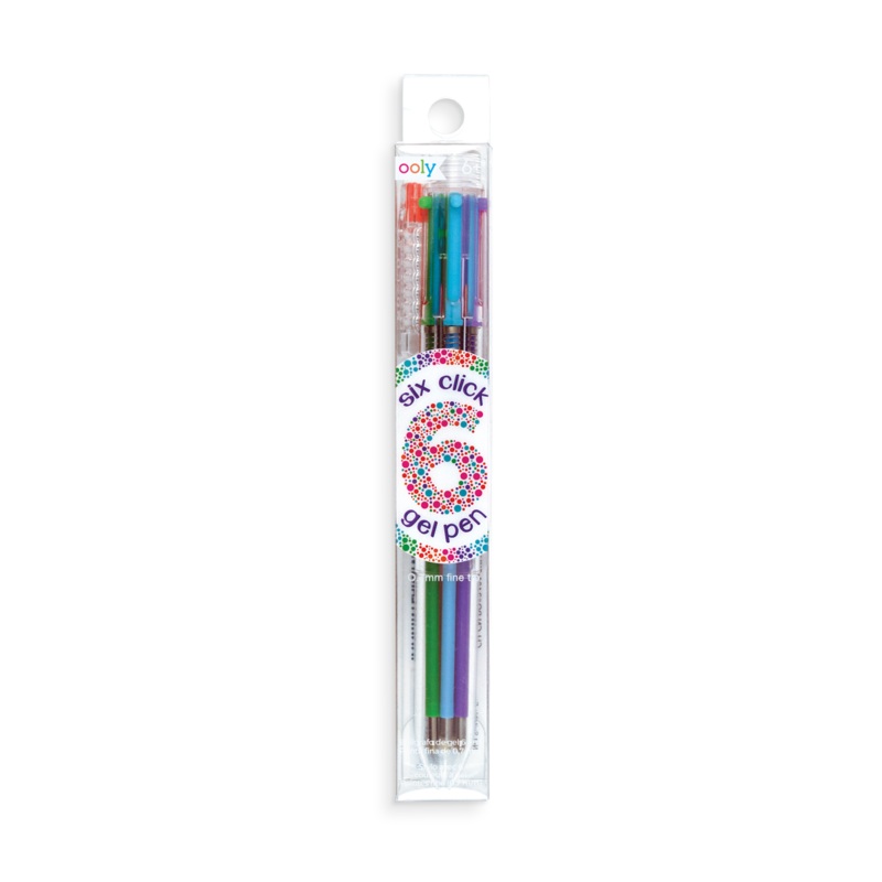 Six Click Colored Gel Pen – Classic (1 P