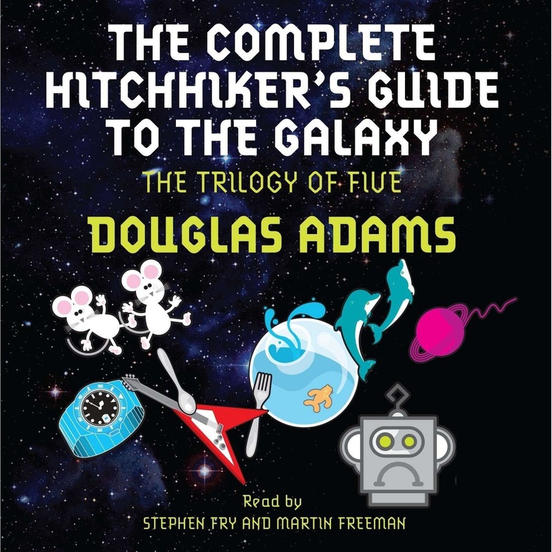 The Complete Hitchhiker’s Guide to the Galaxy: The Trilogy of Five Audio CD Set | Classic Sci-Fi Adventure, Humor & Space Exploration by Douglas Adams
