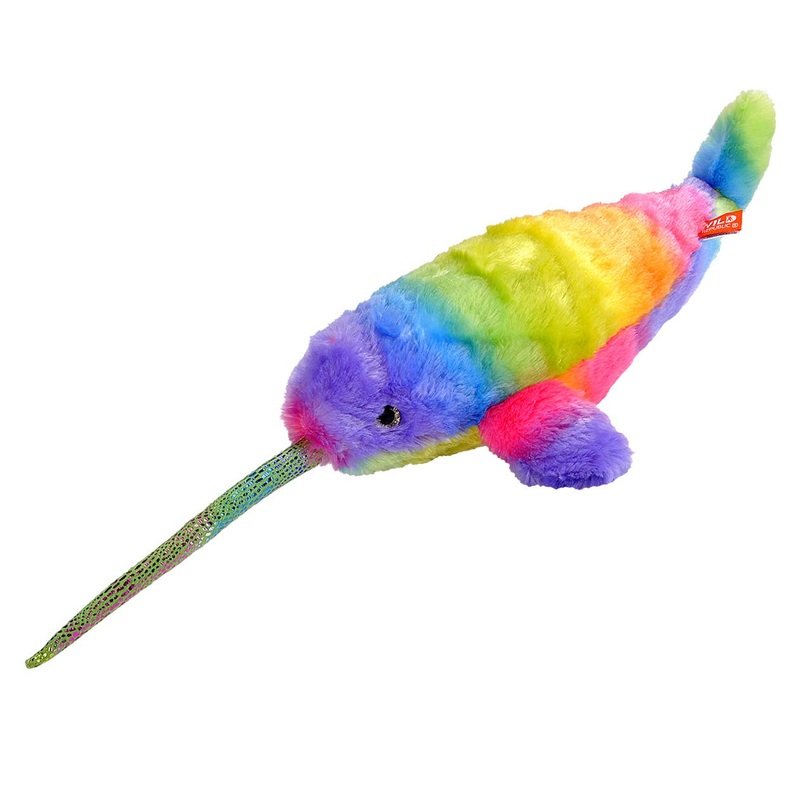 Wild Republic – Rainbowkins Narwhal Stuffed Animal 12″