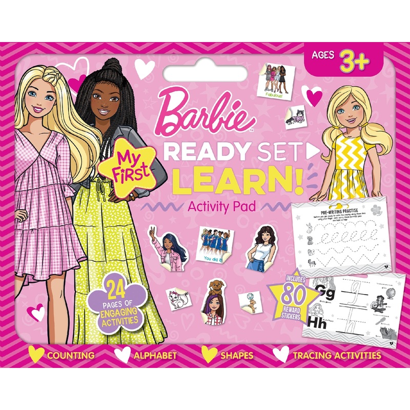 My First Barbie: Ready Set Learn! Activity Pad (mattel: Ages 3+ Years)