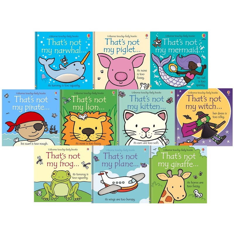 Usborne Thats Not My Toddlers 10 Books Collection Set Pack (Series 2) (Narwhal, Piglet, Mermaid, Pirate, Lion, Kitten, Witch, Frog, Plane, Giraffe)