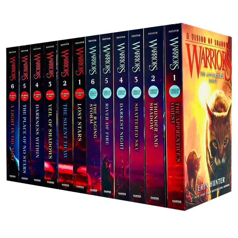 Warrior Cats Volume 25 – 36 Books Collection Set (The Complete Sixth Series (Warriors: A Vision of Shadows Volume 25 – 30) & The Complete Seventh Series (Warriors: The Broken Code Volume 31 – 36)
