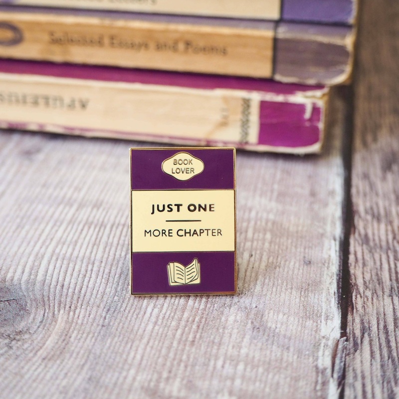 LiteraryEmporium – ‘Just One More Chapter’ – Book Lover Enamel Pin Badge