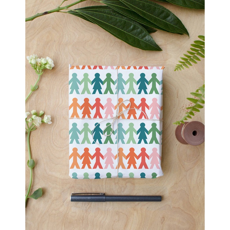 Paper Friends Wrapping Paper