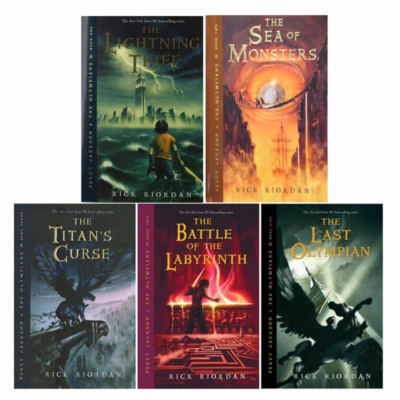 Percy Jackson & The Olympians by Rick Riordan  5-Book Collection | Epic fantasy, Greek mythology, quests, heroes, monsters, bestselling kids’ series