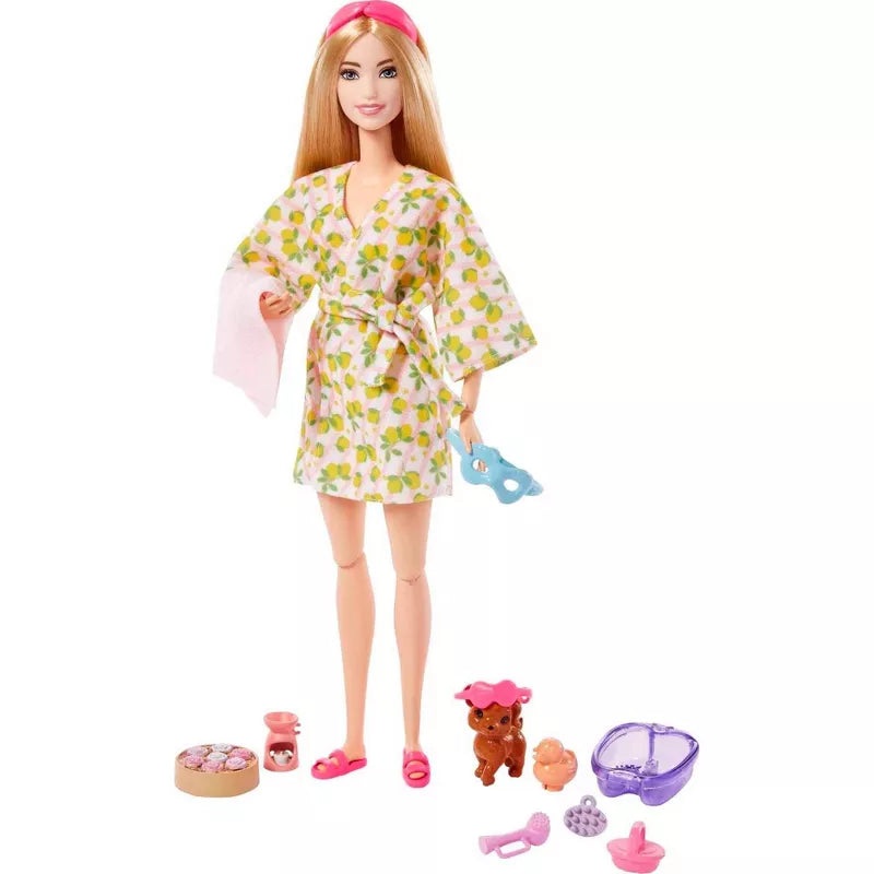 Barbie Wellness Self-Care Spa Day Doll with Puppy