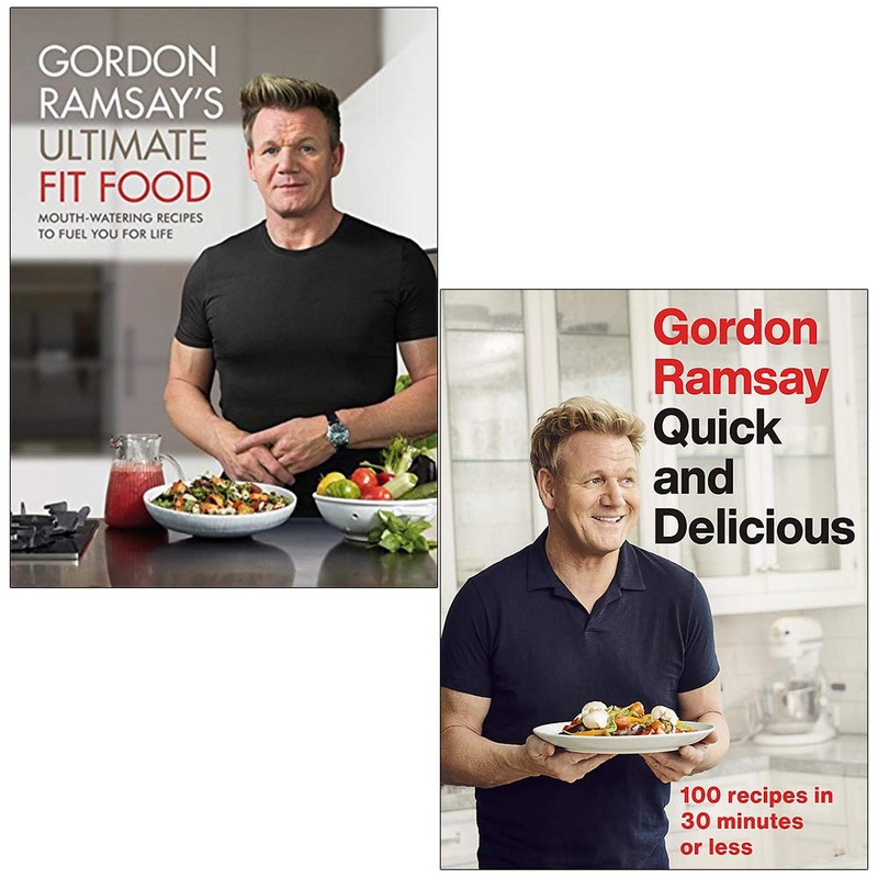 Gordon Ramsay 2 Cookbook Set Collection Ultimate Fit Food, Quick And Delicious…