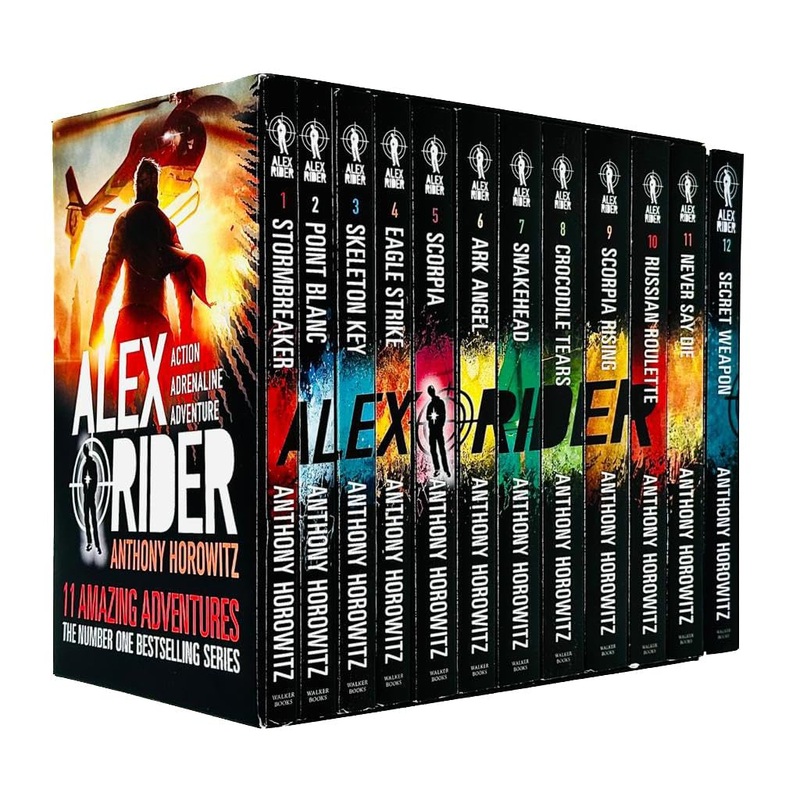 Alex Rider 12-Book Collection by Anthony Horowitz | Spy Thriller Series for Kids & Teens | Action, Mystery, Adventure, Fiction, Bestseller