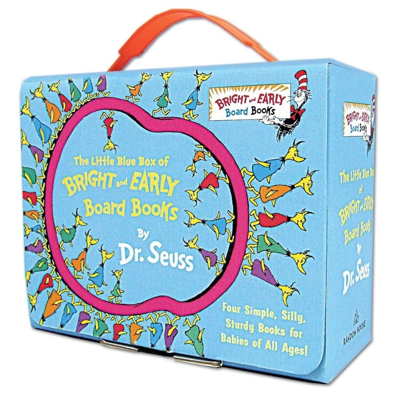 The Little Blue Boxed Set of Bright and Early Board Books by Dr. Seuss: Hop on Pop; Oh, the Thinks You Can Think!; Ten Apples Up On Top!; The Shape of … Other Stuff (Bright & Early Board Books(TM))