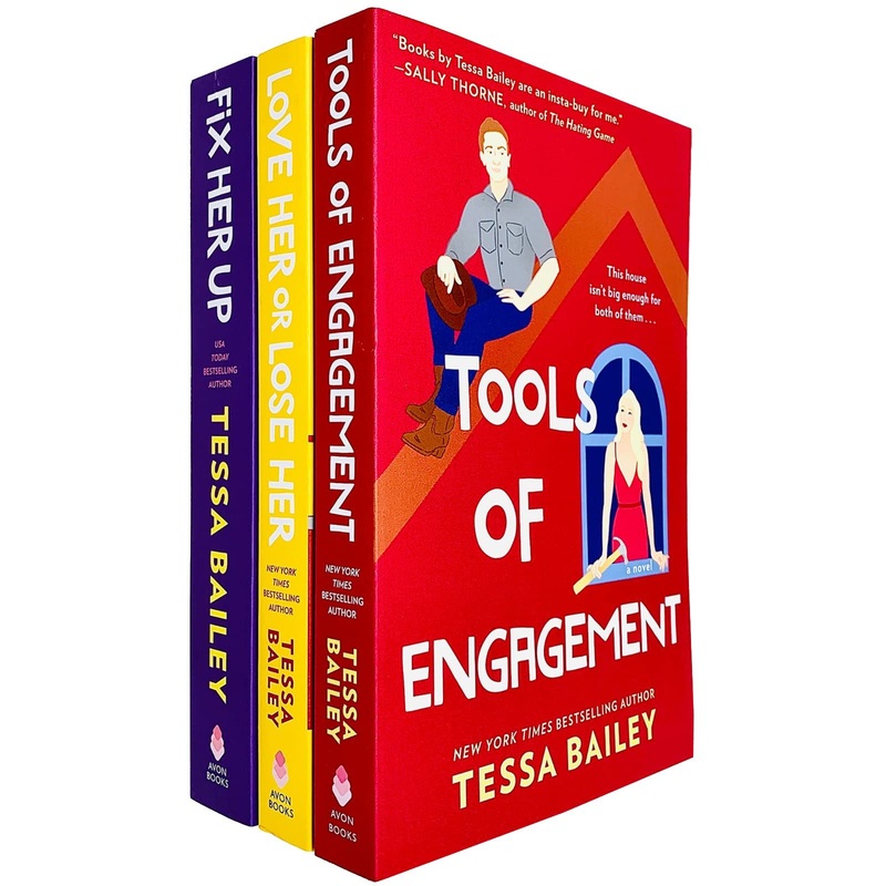 Hot And Hammered Series 3 Books Collection Set By Tessa Bailey (Fix Her Up, Love Her or Lose Her & Tools of Engagement)