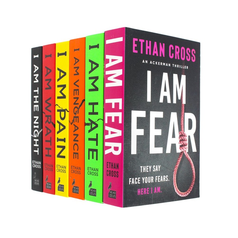 Ackerman Thrillers Series 6 Books Collection Set by Ethan Cross – I Am Fear, I Am The Night, I Am Pain, I Am Wrath