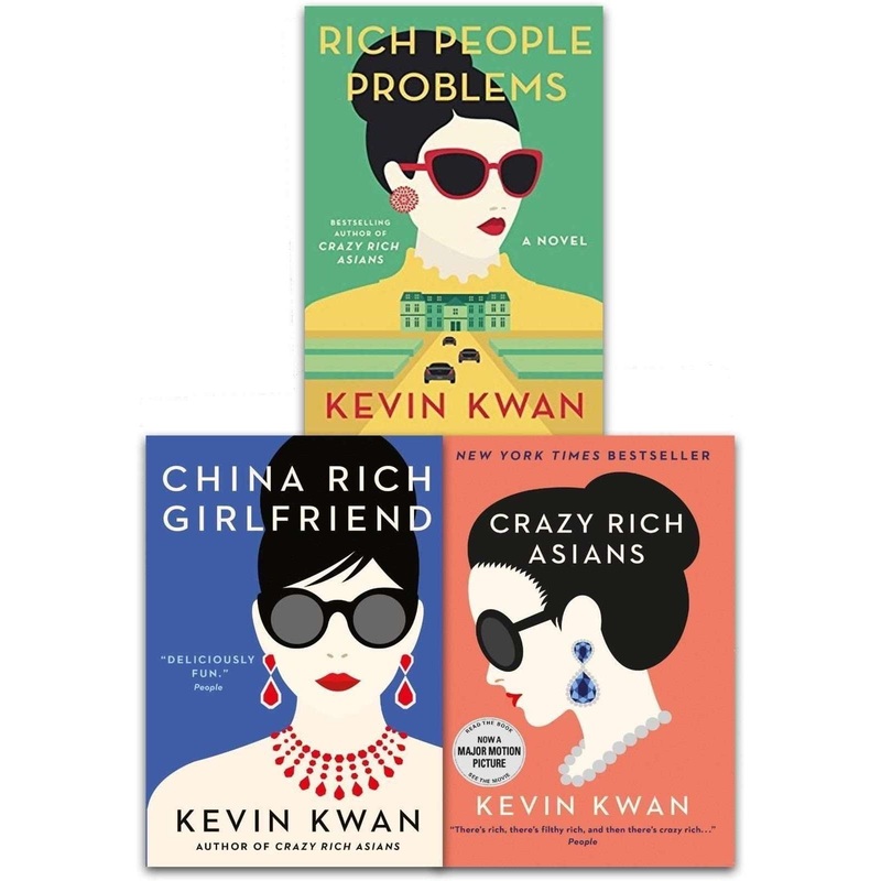 Crazy Rich Asians Trilogy by Kevin Kwan  3 Book Collection Set  Fiction,Drama,Humor &Romance Exploring Wealth & Asian Culture in Bestselling Novels