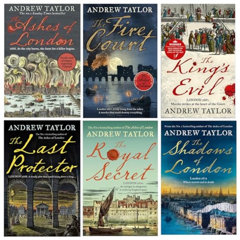 James Marwood & Cat Lovett Series 6 Books Collection Set (The Ashes of London, The Fire Court, The Kings Evil, The Last Protector, The Royal Secret & The Shadows of London)