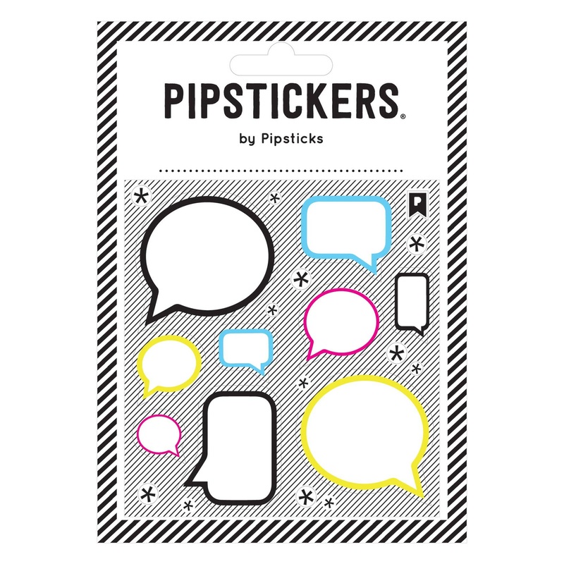 Pipsticks – Color-in Speech Bubbles