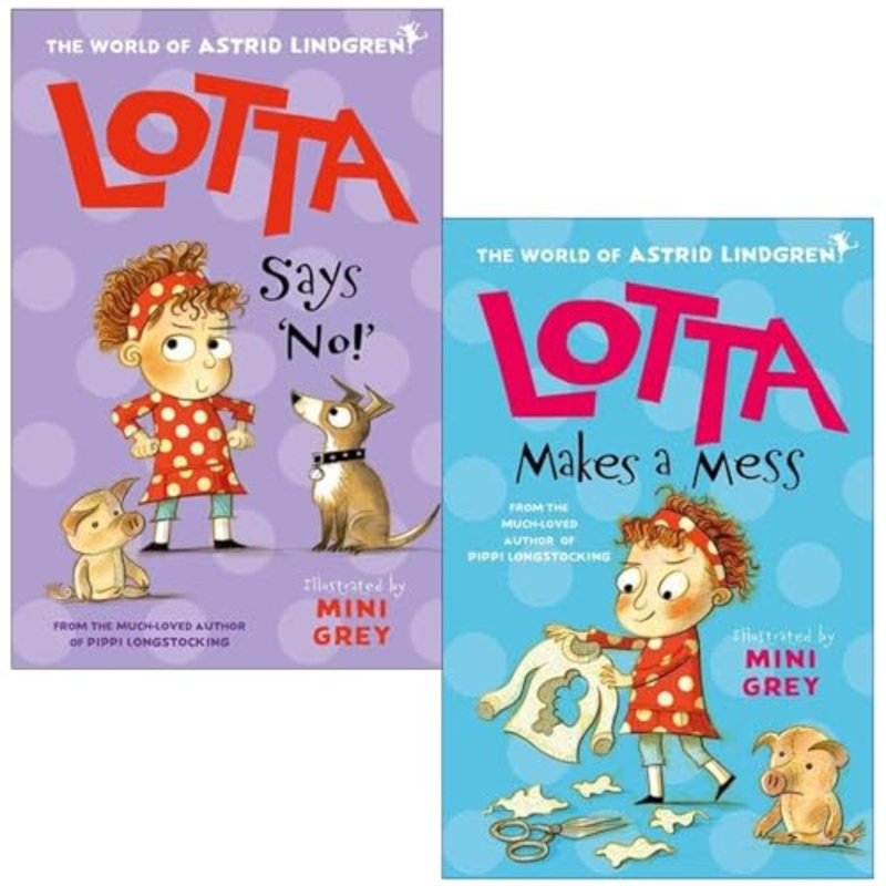 Astrid Lindgren Lotta Collection 2 Books Set (Lotta Says ‘No!’ & Lotta Makes a Mess)