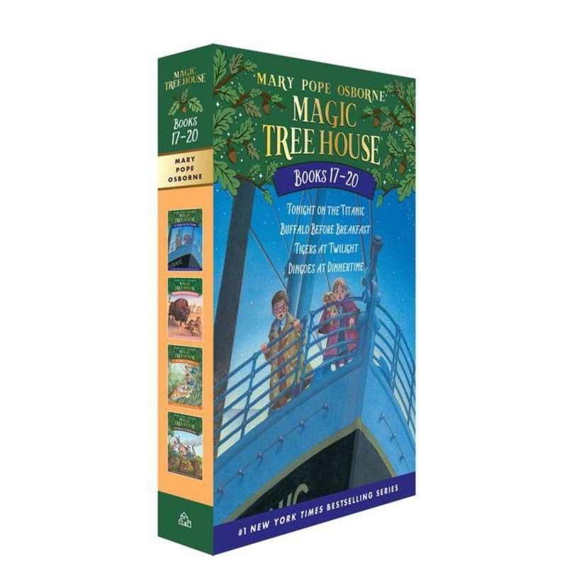 Magic Tree House Volumes 17-20 Boxed Set: The Mystery of the Enchanted Dog Boxed Set