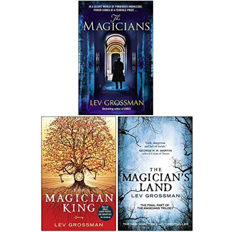 Lev Grossman Magicians Trilogy 3 Books Collection Set (The Magicians, The Magician King, The Magician’s Land)