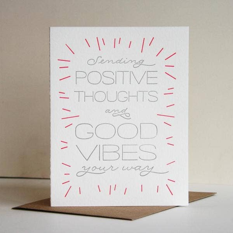 Sympathy and Encouragement Card – Good Vibes
