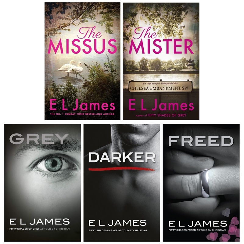 E L James 5 Book Collection Set  Grey, Darker, Freed, The Mister, The Missus | Romance, Fiction, Love Story, Erotic, Bestsellers, Adult Novels