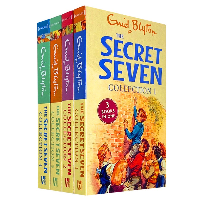 Enid Blyton The Secret Seven 4 Book Set  12 Stories (Secret Seven, Adventure, Mystery, Well Done Secret Seven, Go Ahead Secret Seven) | Kids Fiction