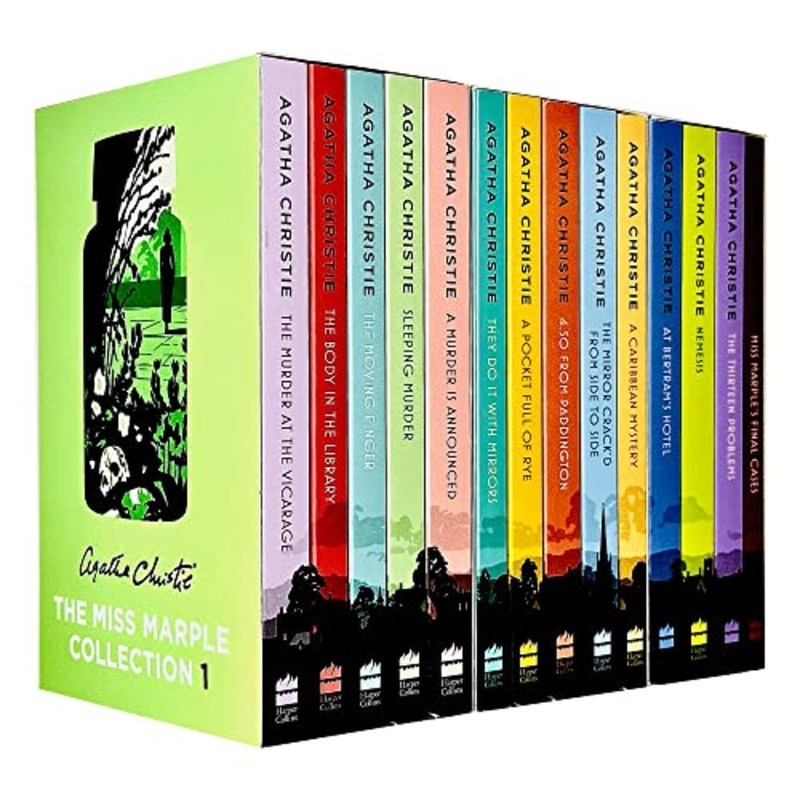 Miss Marple Complete Mysteries Series Books 1 – 14 Collection Set by Agatha Christie (The Murder at the Vicarage, At Bertram’s Hotel, Nemesis, Thirteen Problems & Miss Marple’s Final Cases & More)