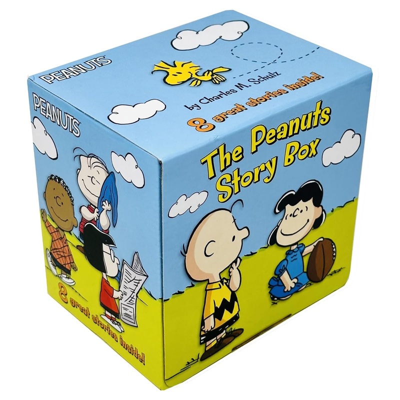 The Peanuts Story Box: 8 Books Collection By Charles M Schulz (Lose the Blanket Linus!, Nice to Meet You Franklin!, Snoopy and Woodstock’s Great Adventure, You’re a Big Brother Charlie Brown! and More)