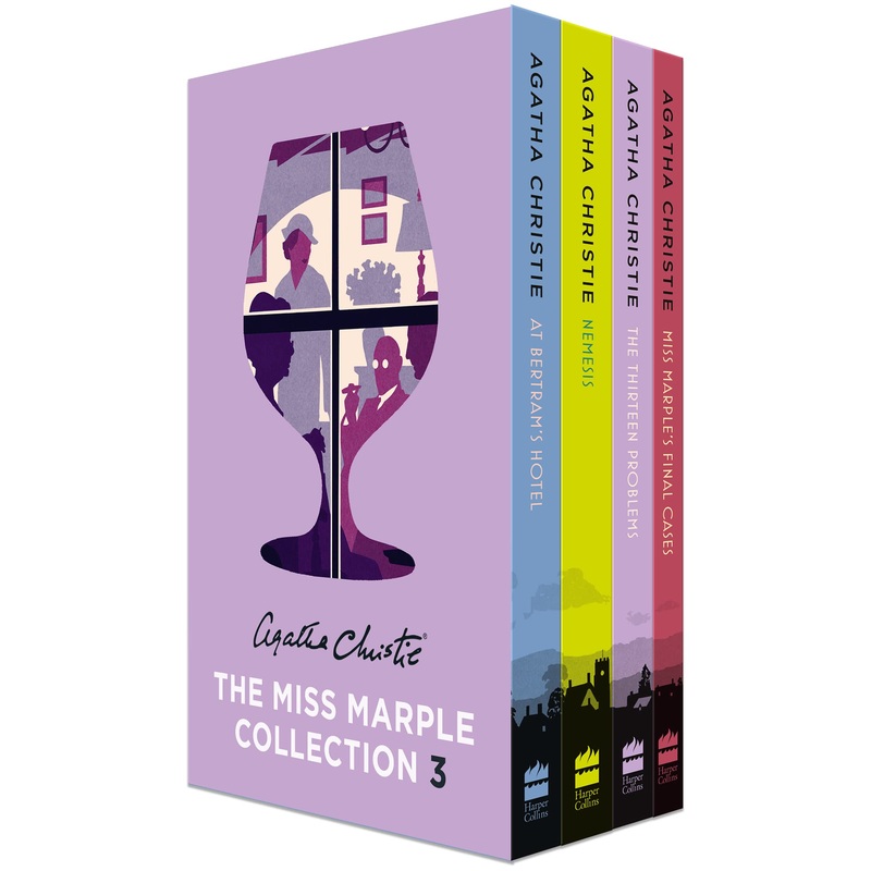 Miss Marple Mysteries Series Books 11 – 14 Collection Set by Agatha Christie (At Bertrams Hotel, Nemesis, The Thirteen Problems & Miss Marples Final Cases)