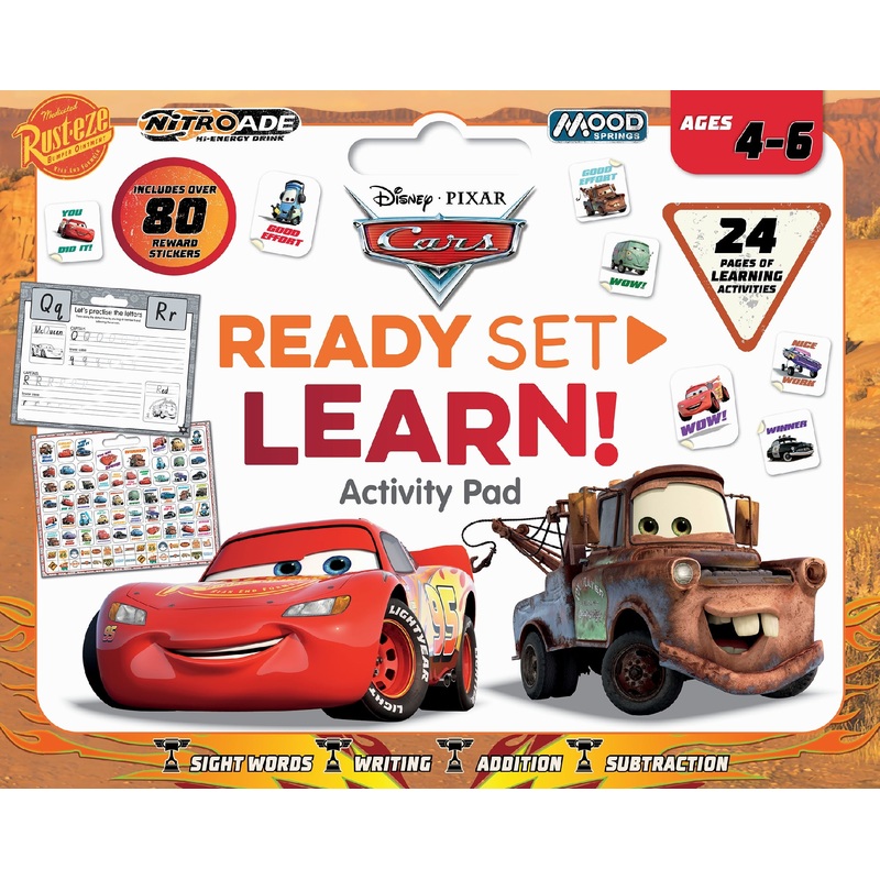 Cars: Ready Set Learn! Activity Pad (disney Pixar: Ages 4-6 Years)