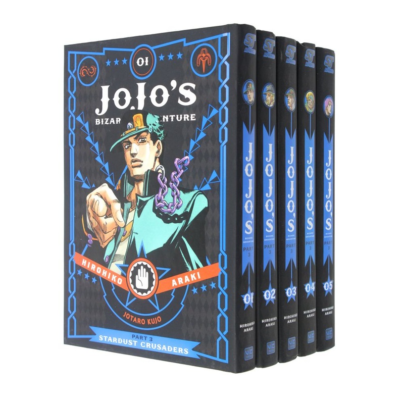 Jojo’s Bizarre Adventure Part 3 Stardust Crusaders Book Set 1-5 by Horihiko Araki| Manga Series, Action, Fantasy, Supernatural, Collectible Graphic Novel