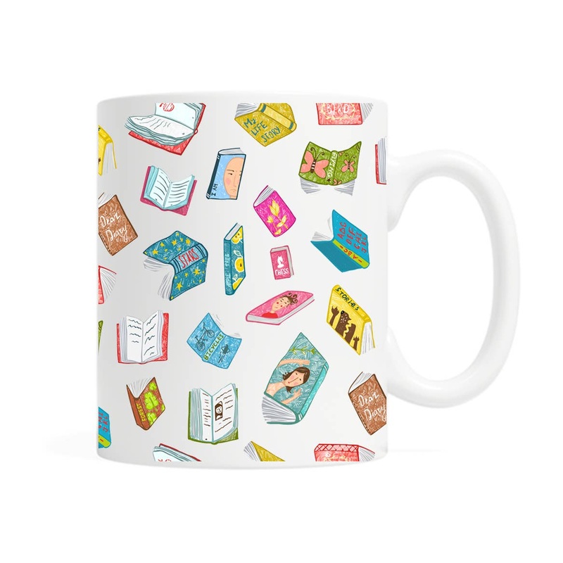 Floating Books – Coffee Mug