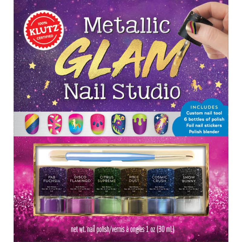 Metallic Glam Nail Studio