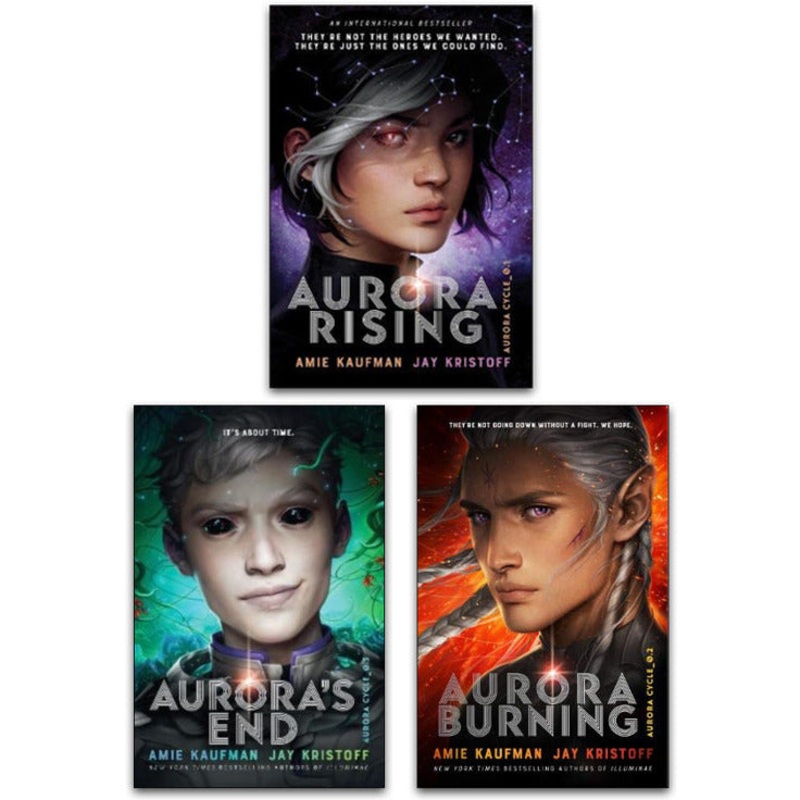 The Aurora Cycle Series 3 Books Set by Amie Kaufman and Jay Kristoff (Aurora’s End, Aurora Rising, Aurora Burning)