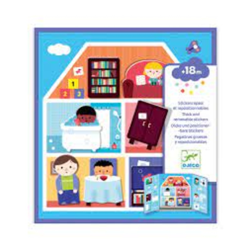 Toddler Repositionable Sticker Book – House