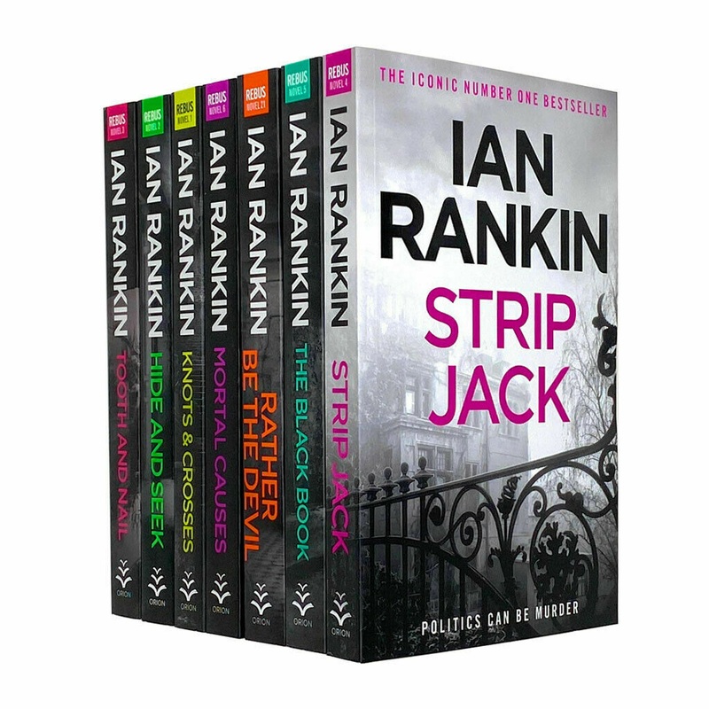 Ian Rankin 7 Books Collection Set Strip Jack, Mortal Causes, Hide and Seek…