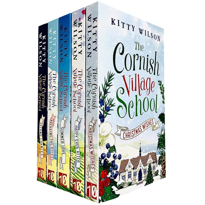 The Cornish Village School Series Collection 5 Books Set By Kitty Wilson (Summer Love, Second Chances, Breaking the Rules, Christmas Wishes, Happy Ever After)