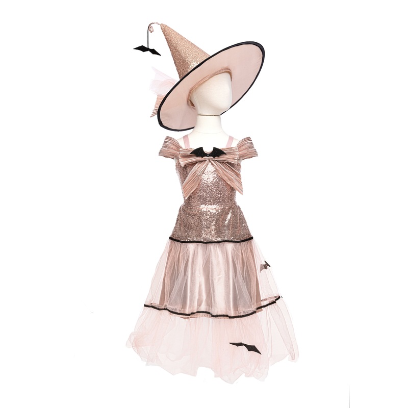 Glam Witch Dress with Hat, 5-6