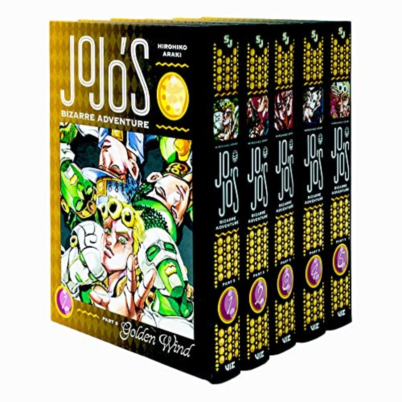 JoJo’s Bizarre Adventure Part 5- Golden Wind Series 5 Books Collection Set (Vol 1-5) by Hirohiko Araki