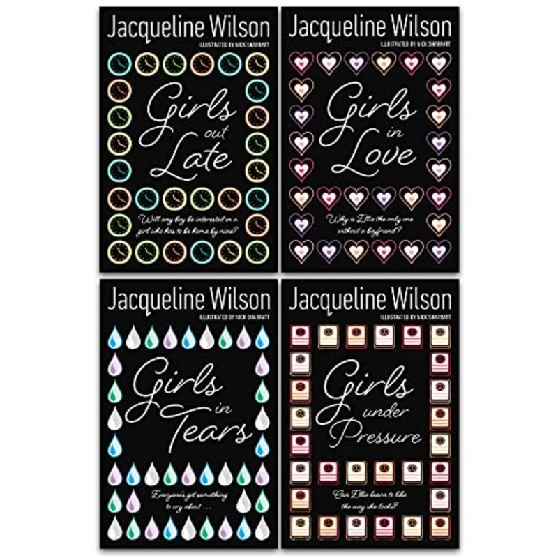 Jacqueline Wilson 4-Book Girls Series Collection | Girls in Love, Girls Out Late & More | Bestselling Fiction for Ages 10+, Popular Children’s Author