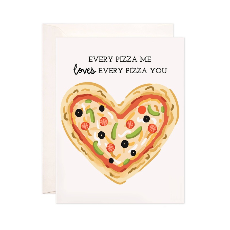Pizza You Greeting Card – Perfect for Valentine’s Day