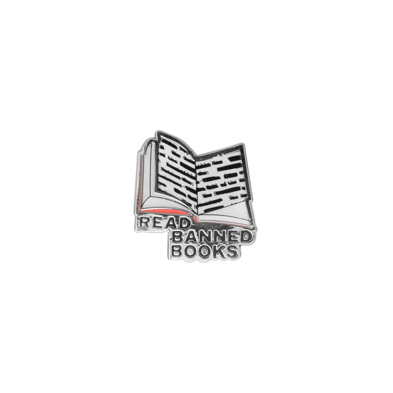Read Banned Books enamel pin
