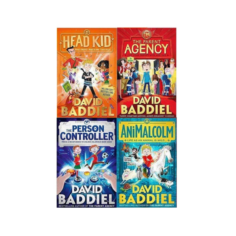 David Baddiel 4-Book Set | Animalcolm, The Person Controller, Head Kid, The Parent Agency | Funny Children’s Fiction, Family Adventure & Bestsellers