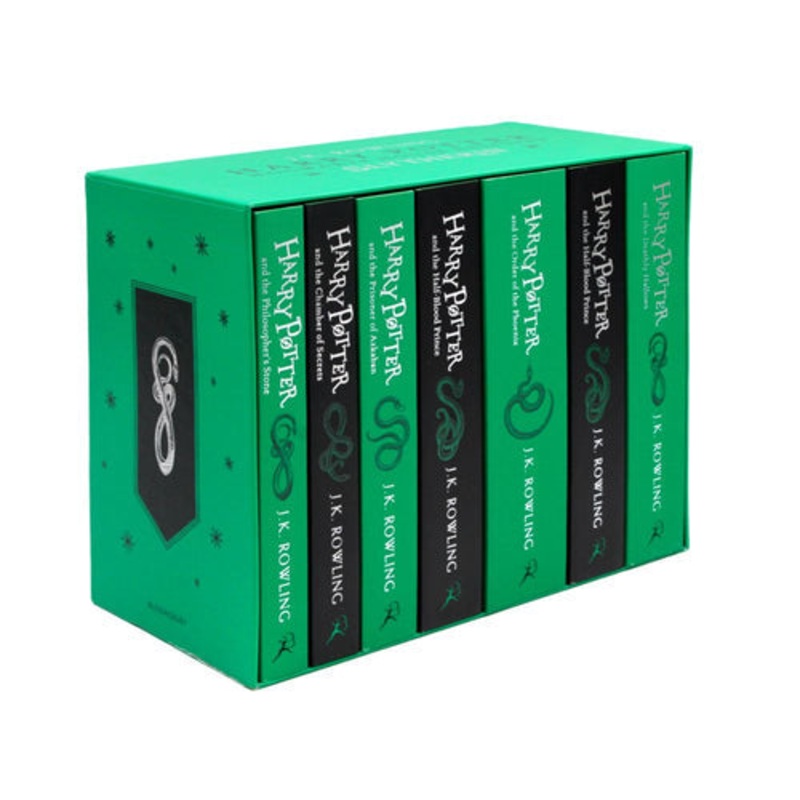Harry Potter Slytherin House Editions PAPERBACK : J.K. Rowling – 7 Books Box Set