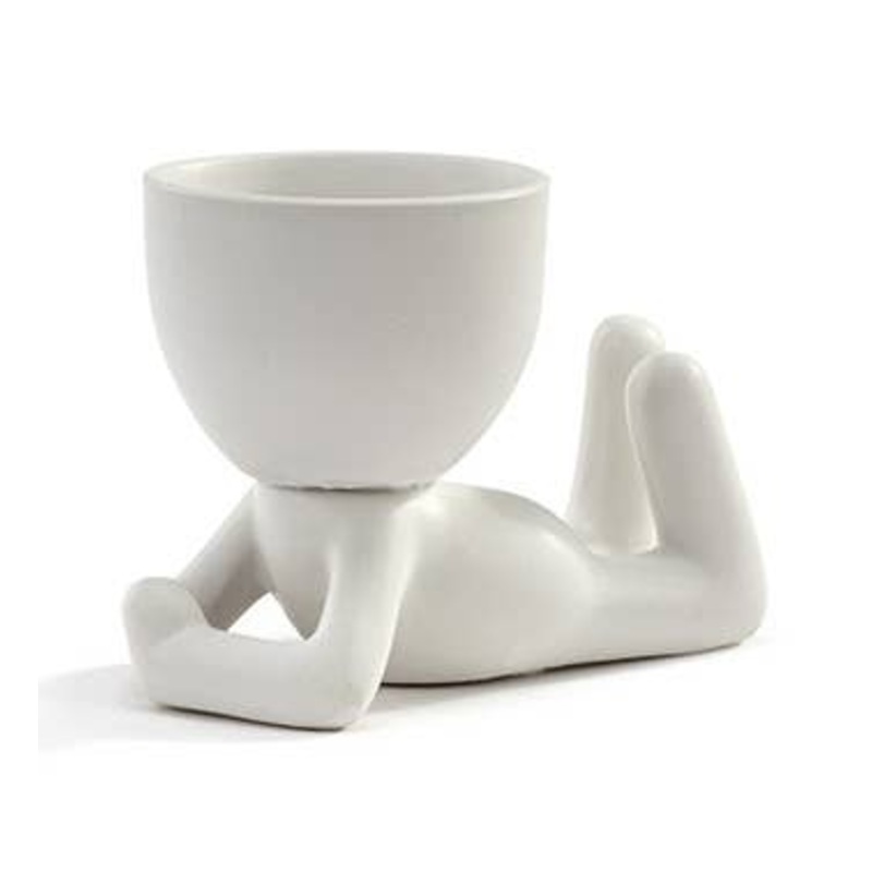 Pot Head Planter – White